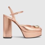 Gucci Women’s platform pump with crystal Double G